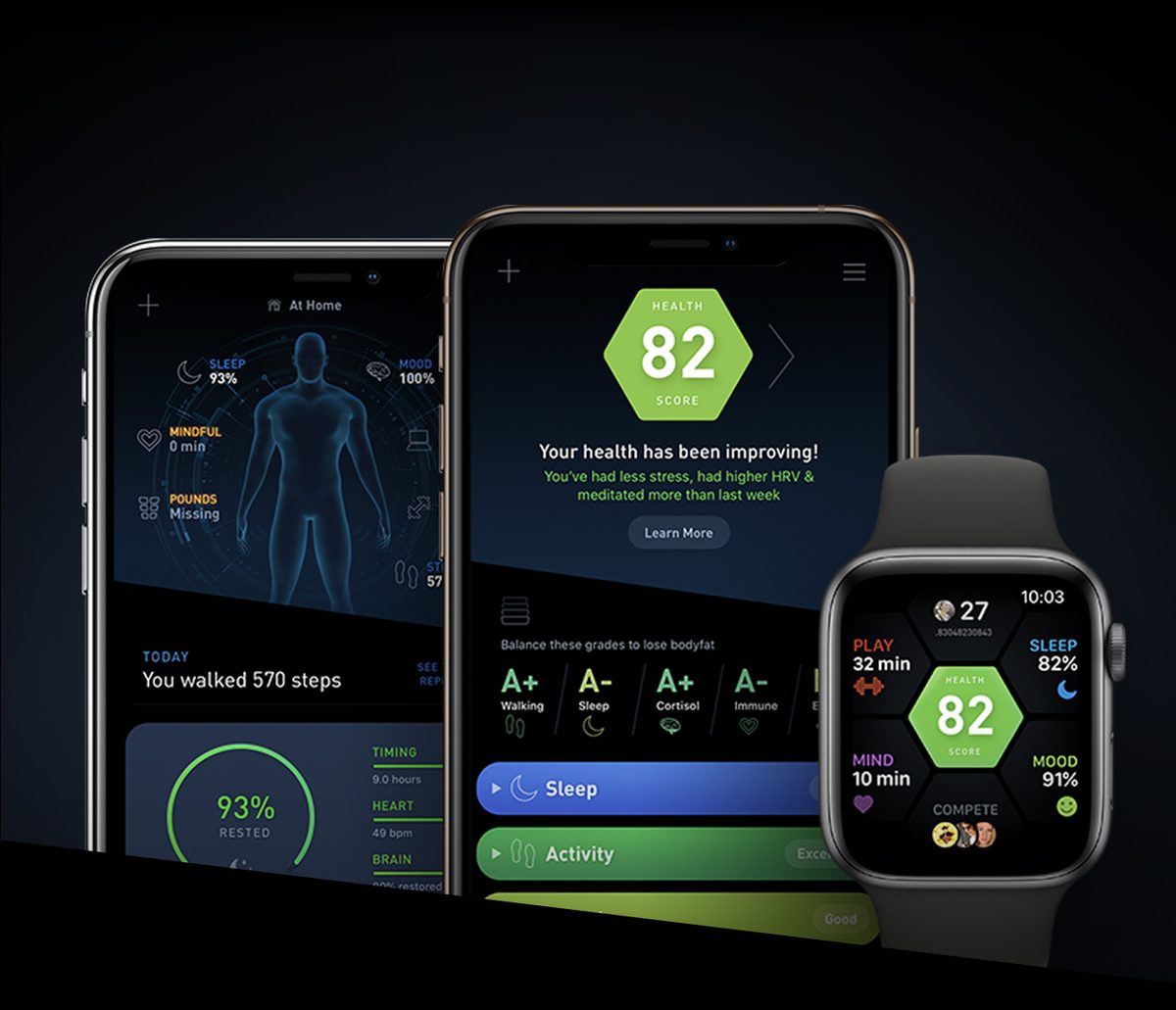 Gyroscope V5 composition: Phone and Apple Watch
