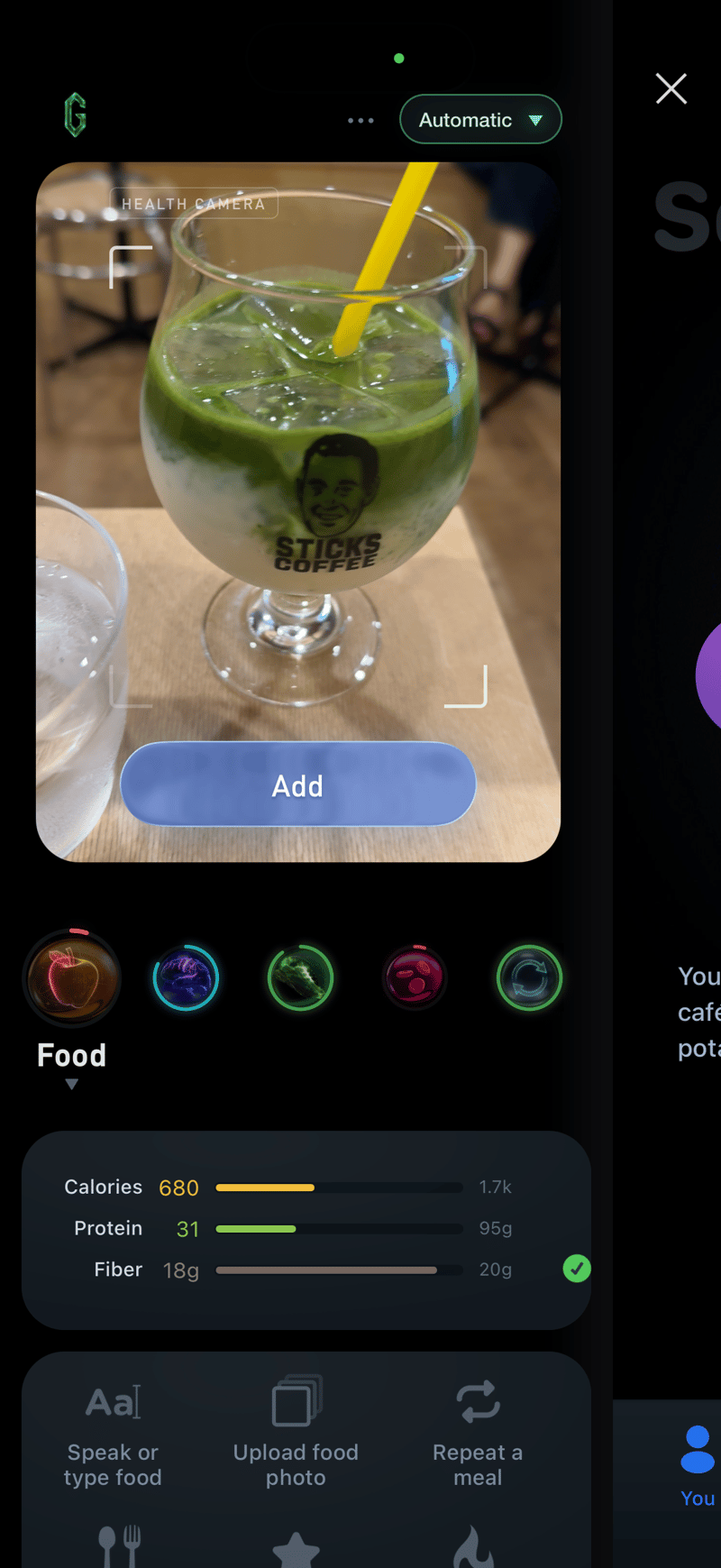 Gyroscope V11, food: Health Camera