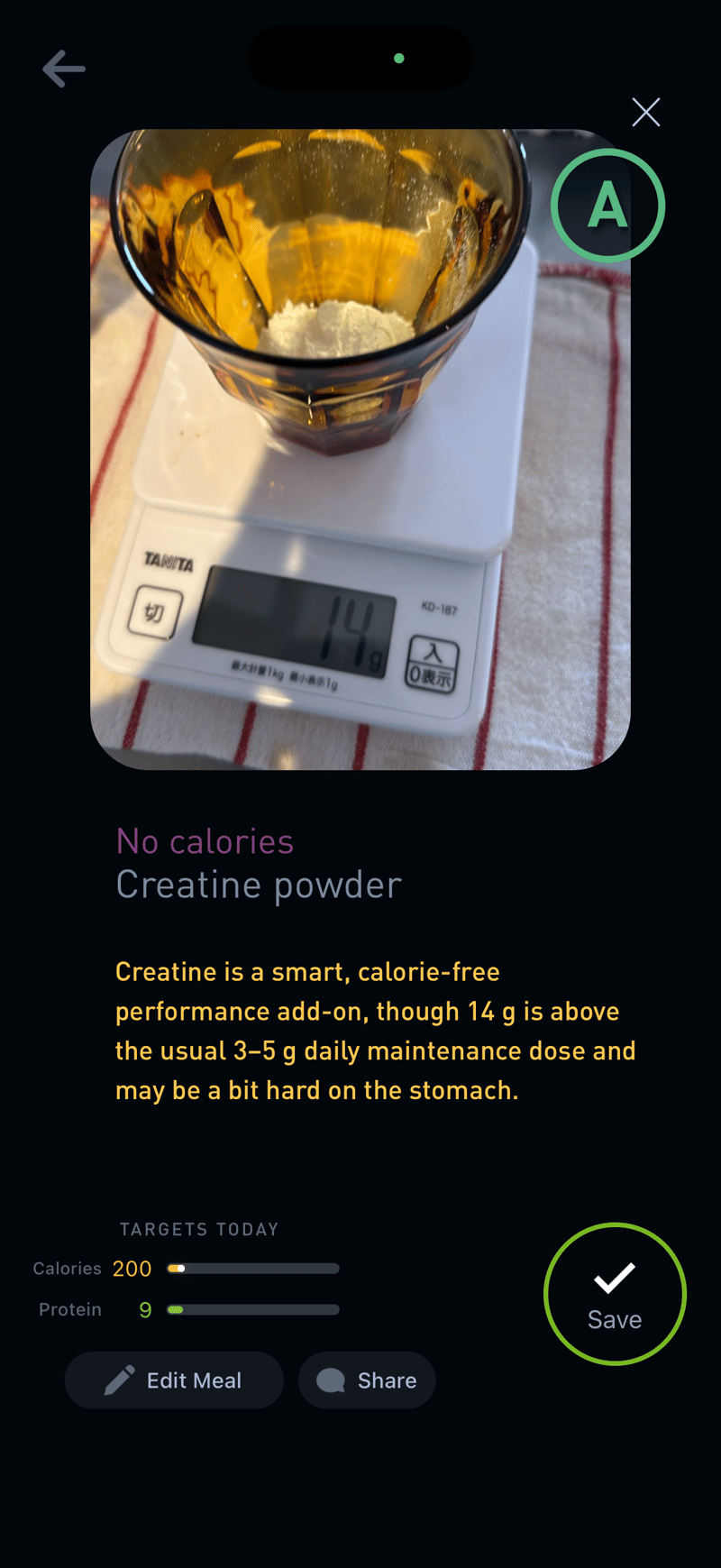 Gyroscope V10, food: Kitchen scale