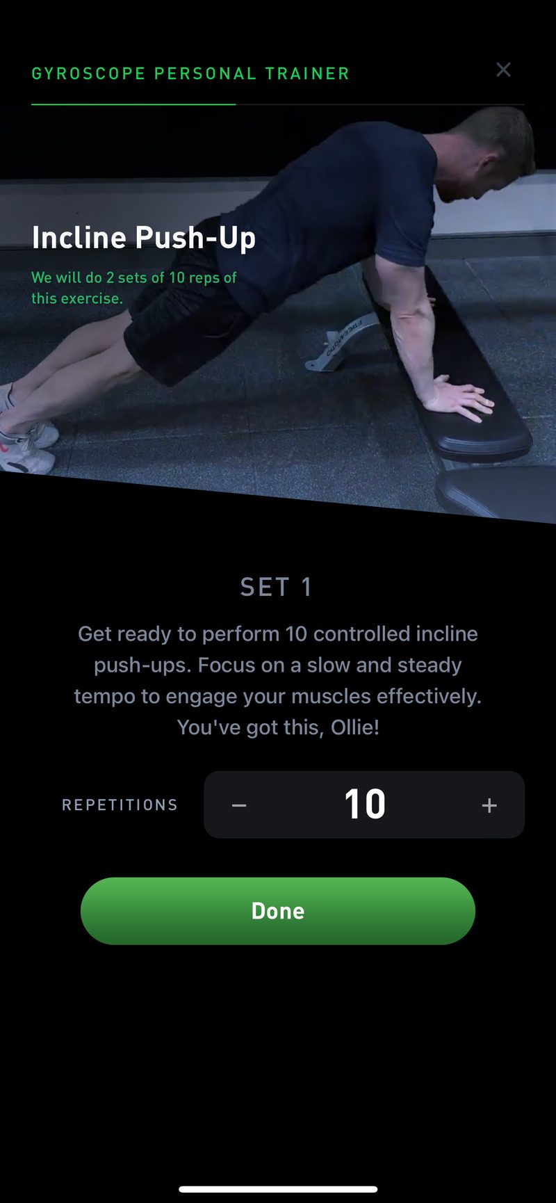 Gyroscope V6, fitness: Personal Trainer