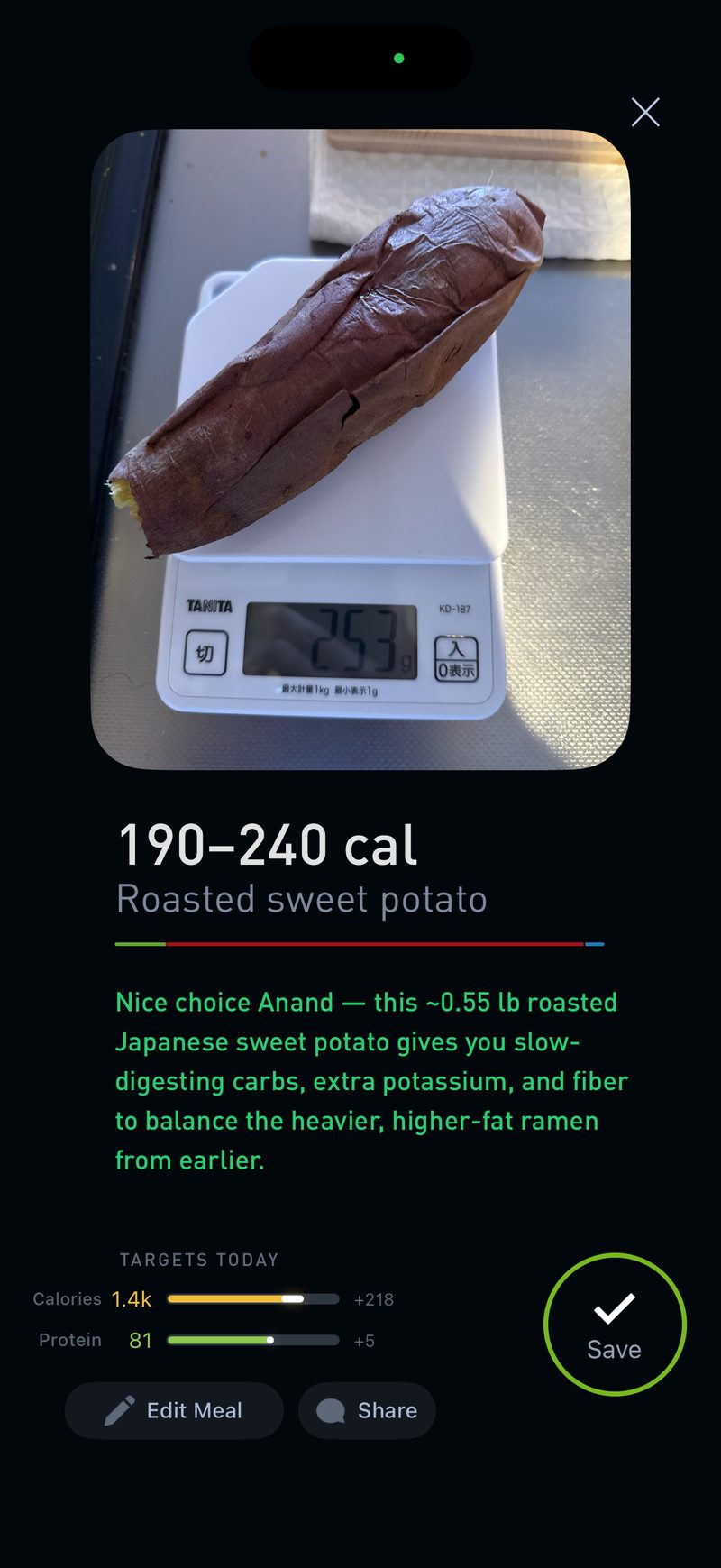 Gyroscope V9, food: Kitchen scale photo