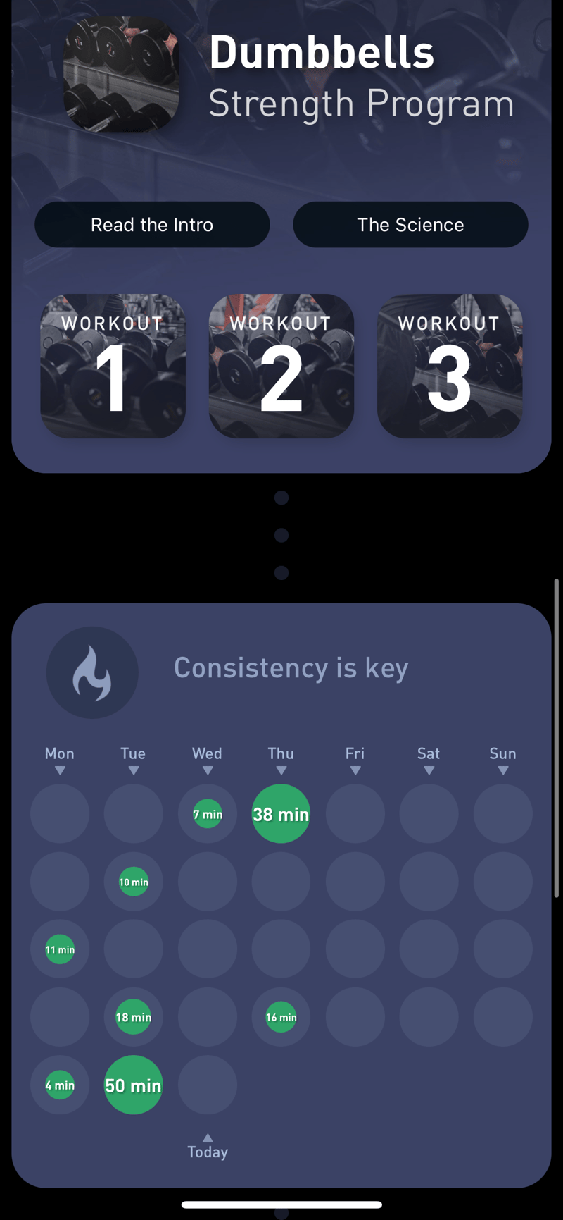 Gyroscope V4, fitness: Strength program